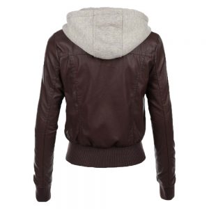 jean-hooded-women-leather-jacket-brown-back
