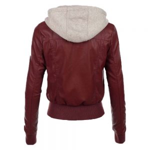 jean-hooded-women-leather-jacket-red-back