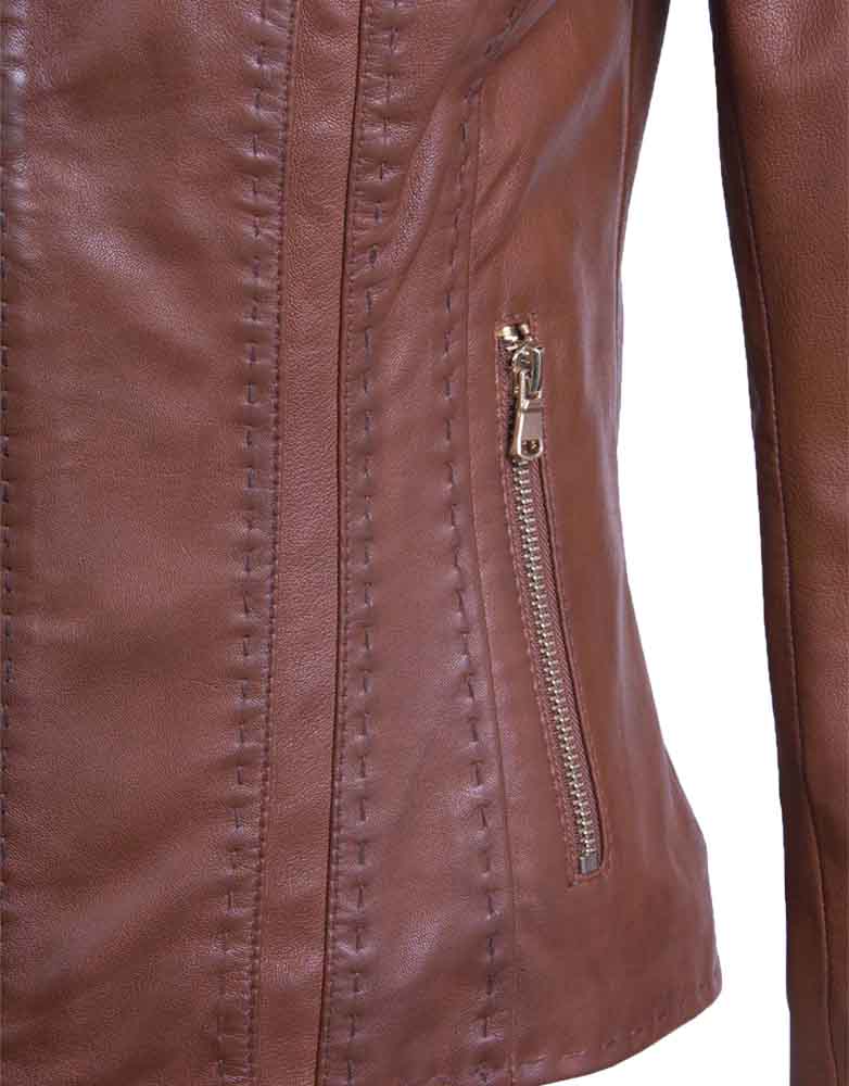 marina-brown-women-leather jacket-detail-southwear marina-brown-women-leather-jacket-detail-southwear