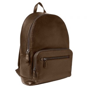 unisex-brown-leather-backpack